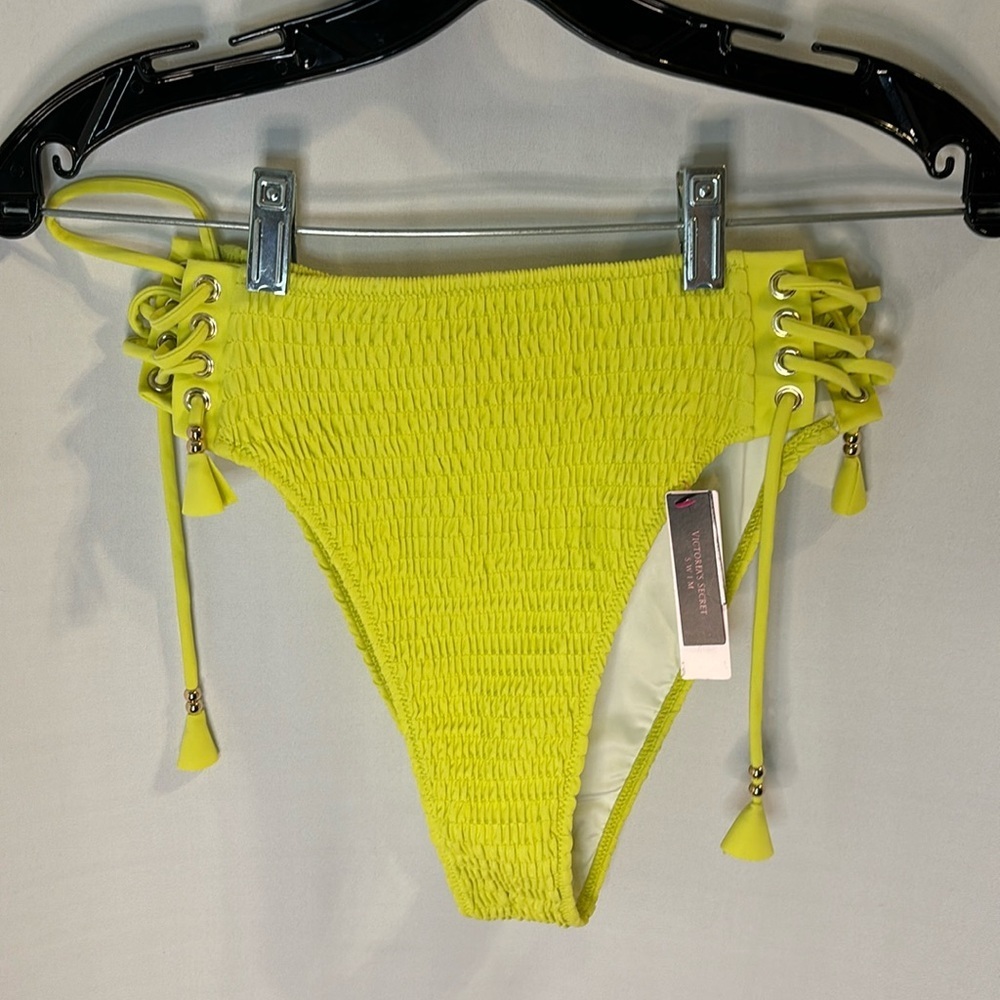 Victoria's Secret Yellow Bikini Bottom Size Small Swim Suit